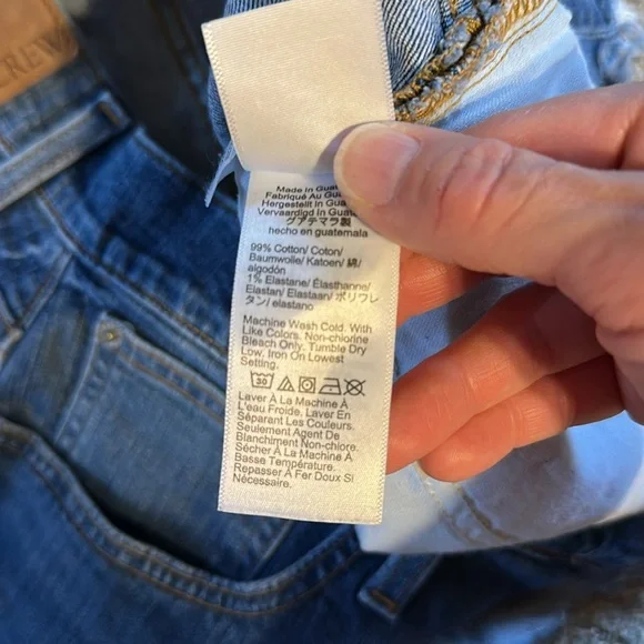 J.Crew Jean shorts size 33 mid rise - Picture 4 of 4